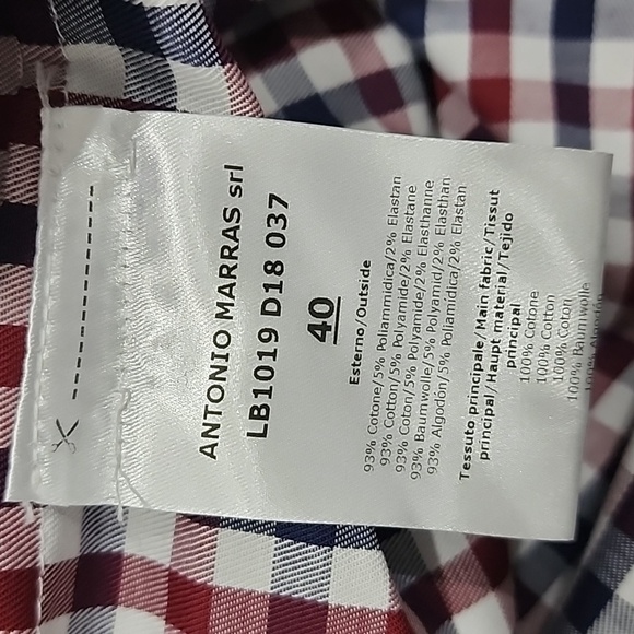 Antonio Marras Check Embellished Shirt (SZ 40) - Picture 14 of 17